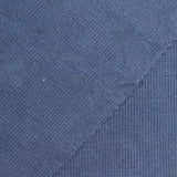 Polyester Cotton Stretch Rib Knit Fabric, 310 gsm, 110 cm — Blue — photo 2