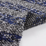 Blue Horizontal-Stripe Chunky Knit, Polyester — photo 2