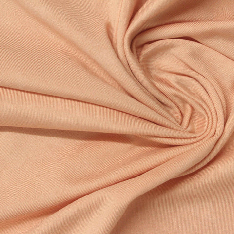 Brushed Polyester Stretch Milk Silk Knit Fabric, 160 gsm, 160 cm — Beige, ref EF-248781