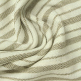 Cream Horizontal-Stripe Chunky Knit, Poly-Cotton — photo 2