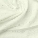 Jacquard Polyester Viscose Stretch Knit Fabric, 215 gsm, 180 cm — White — photo 2