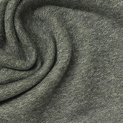 Light Grey Marl French Terry, Cotton-Poly, 250 gsm, 155 cm