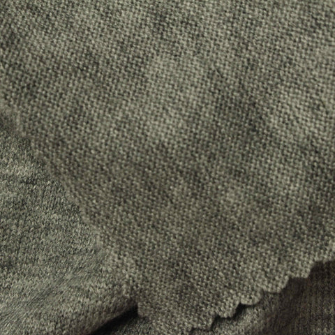 Heathered Grey Marl Jersey Knit, Viscose-Nylon