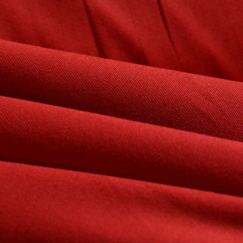 Cotton Stretch Twill Fabric, 260 gsm, 145 cm — Red