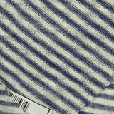 Blue Horizontal-Stripe Chunky Knit, Viscose-Poly — photo 2