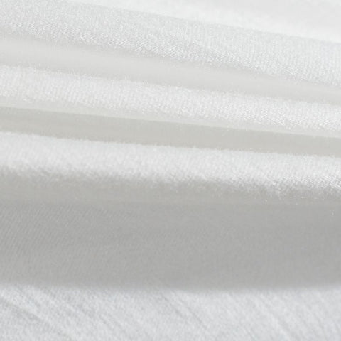 100% Viscose Sateen Fabric, 100 gsm, 142 cm — White
