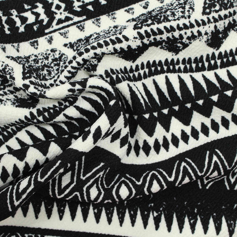 Black Triangles Knit, Polyester