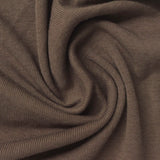 Cotton Polyester Rib Knit Fabric, 166 gsm, 186 cm — Brown — photo 2