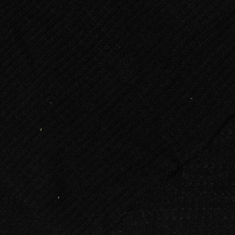 Cotton Polyester Rib Knit Fabric, 163 gsm, 165 cm — Black