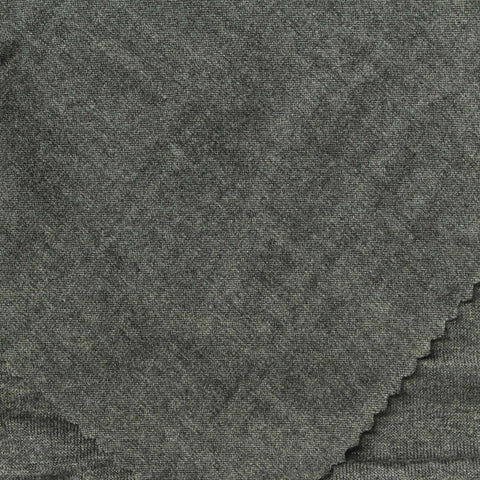 Dark Grey Marl Jersey Knit, Viscose, 150 gsm, 178 cm