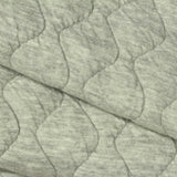 Light Grey Wavy-Diamond Scuba Knit, Poly-Cotton — photo 2