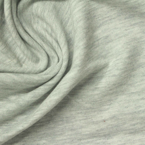 Light Grey Marl French Terry, Poly-Modal, 248 gsm