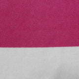 White Horizontal-Stripe Jersey Knit, Polyester — photo 2