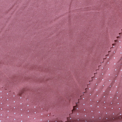White Dots Jersey Knit, 148 gsm