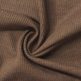 Brown Heathered-Marl Waffle Knit, Poly-Viscose — photo 2