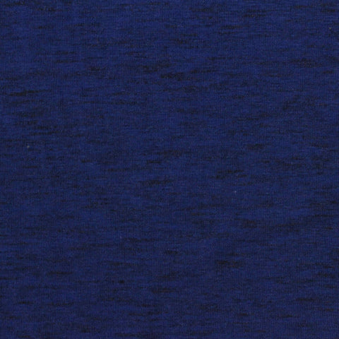 Blue Heathered-Marl Jersey Knit, Cotton-Tencel Lyocell