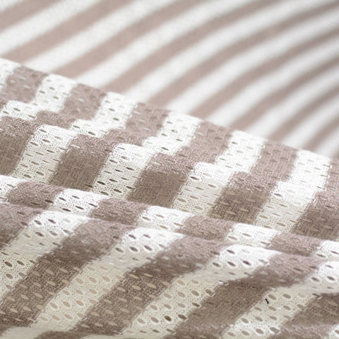 White Stripes Knit, Cotton-Poly