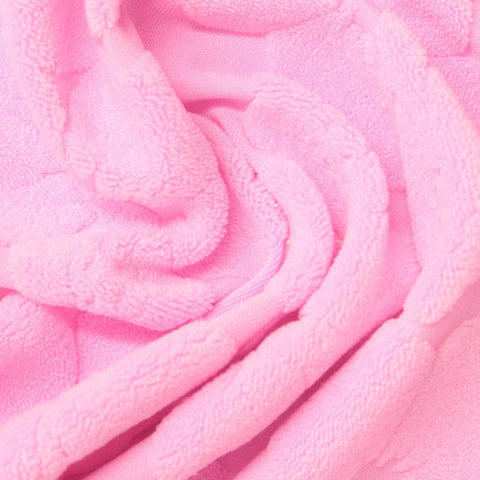 Jacquard Polyester Stretch Knit Fabric, 250 gsm, 160 cm — Pink