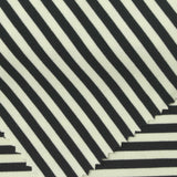 Dark Grey Stripes Ponte Knit, Viscose-Nylon — photo 2