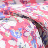 White Floral Woven, Viscose — photo 2