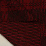 Dark Red Plaid Jacquard, Polyester — photo 2