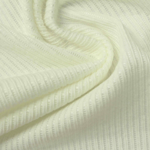Cotton Polyester Stretch Crepe Fabric, 210 gsm, 160 cm — White