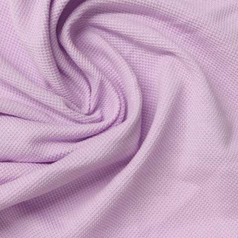 Cotton Polyester Piqué Knit Fabric, 190 gsm, 180 cm — Purple