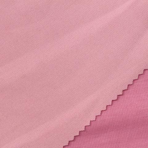 Viscose Polyester Stretch Scuba Knit Fabric, 280 gsm, 160 cm — Pink