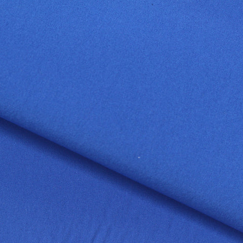 Polyester Stretch Fleece Fabric, 300 gsm, 148 cm — Blue