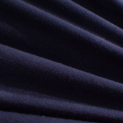 Viscose Stretch Sateen Fabric, 110 gsm, 136 cm — Navy