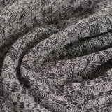 Dark Grey Vertical-Stripe Rib Knit, Viscose-Poly — photo 2