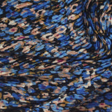 Blue Floral Jersey Knit, Polyester — photo 2
