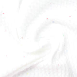 White Marl Waffle Knit, Polyester — photo 2