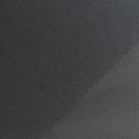 Modal Polyester Stretch Scuba Knit Fabric, 280 gsm, 155 cm — Grey