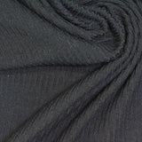 Brushed Polyester Stretch Rib Knit Fabric, 250 gsm, 185 cm — Grey — photo 2