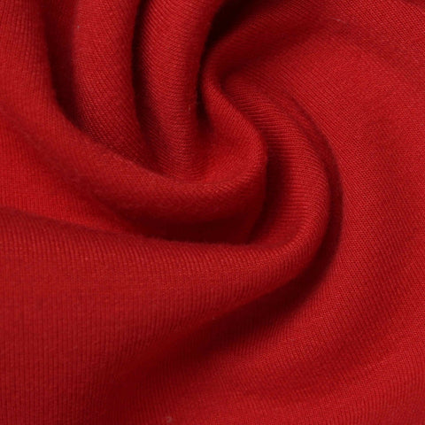 Polyester Stretch Scuba Knit Fabric, 360 gsm — Red