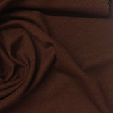 Polyester Cotton Stretch Jersey Knit Fabric, 160 gsm, 160 cm — Brown — photo 2