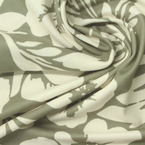 Off-White Floral Milk Silk Knit, Polyester
