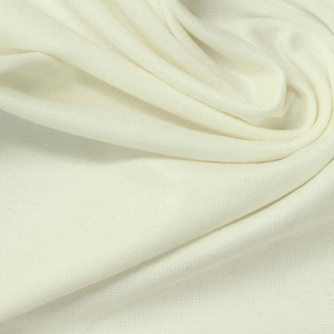 Viscose Nylon Stretch Ponte Knit Fabric, 210 gsm, 153 cm — Beige