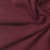 Burgundy Heather Rib Knit, Cotton-Modal — photo 2