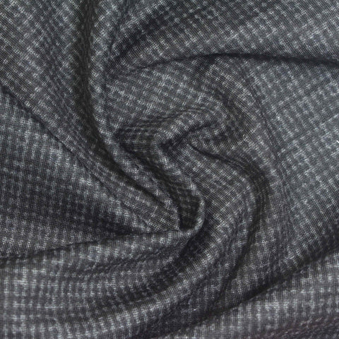 Dark Grey Grid Ponte Knit, Poly-Viscose