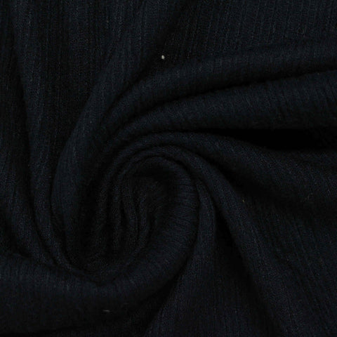 Knit Fabric, 185 gsm, 130 cm — Black