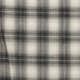 Black Plaid Woven, Cotton — photo 2