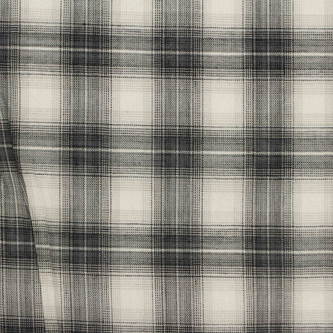 Black Plaid Woven, Cotton