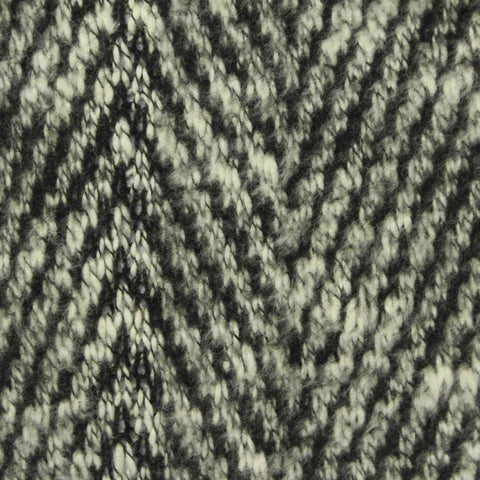 Black Marl Chunky Knit, 235 gsm