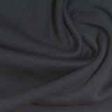Cotton Polyester French Terry Fabric, 300 gsm, 180 cm — Black — photo 2