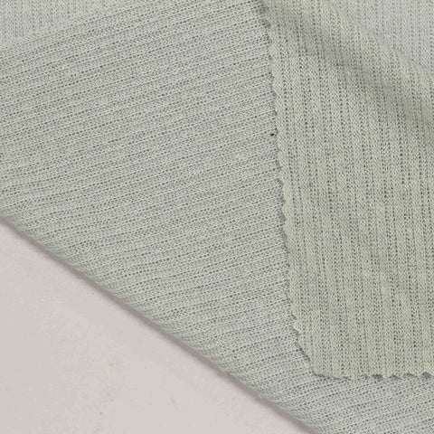 Viscose Polyester Rib Knit Fabric, 170 gsm, 136 cm — Green