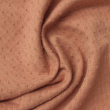 Rust Tone-on-Tone Dot Jersey Knit, Cotton — photo 2