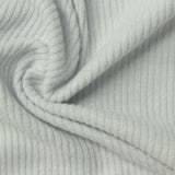 Brushed Polyester Viscose Stretch Rib Knit Fabric, 181 gsm, 172 cm — Green — photo 2