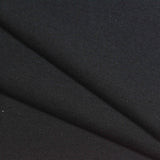 Viscose Nylon Stretch Ponte Knit Fabric, 340 gsm, 155 cm — Black — photo 2